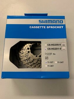 Shimano cassette 9 speed