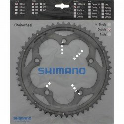 kettingblad shimano 53 tds zilver/grijs