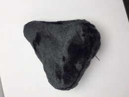 zadeldekje schapenvacht synthetish donker